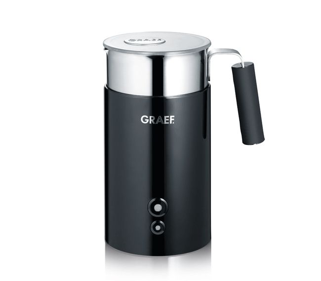 Graef MS 702, Håndholdt elektrisk mælkeskummer, Sort, Rustfrit stål, Rustfrit stål, 400 ml, 350 ml, 0,2 L billede 1