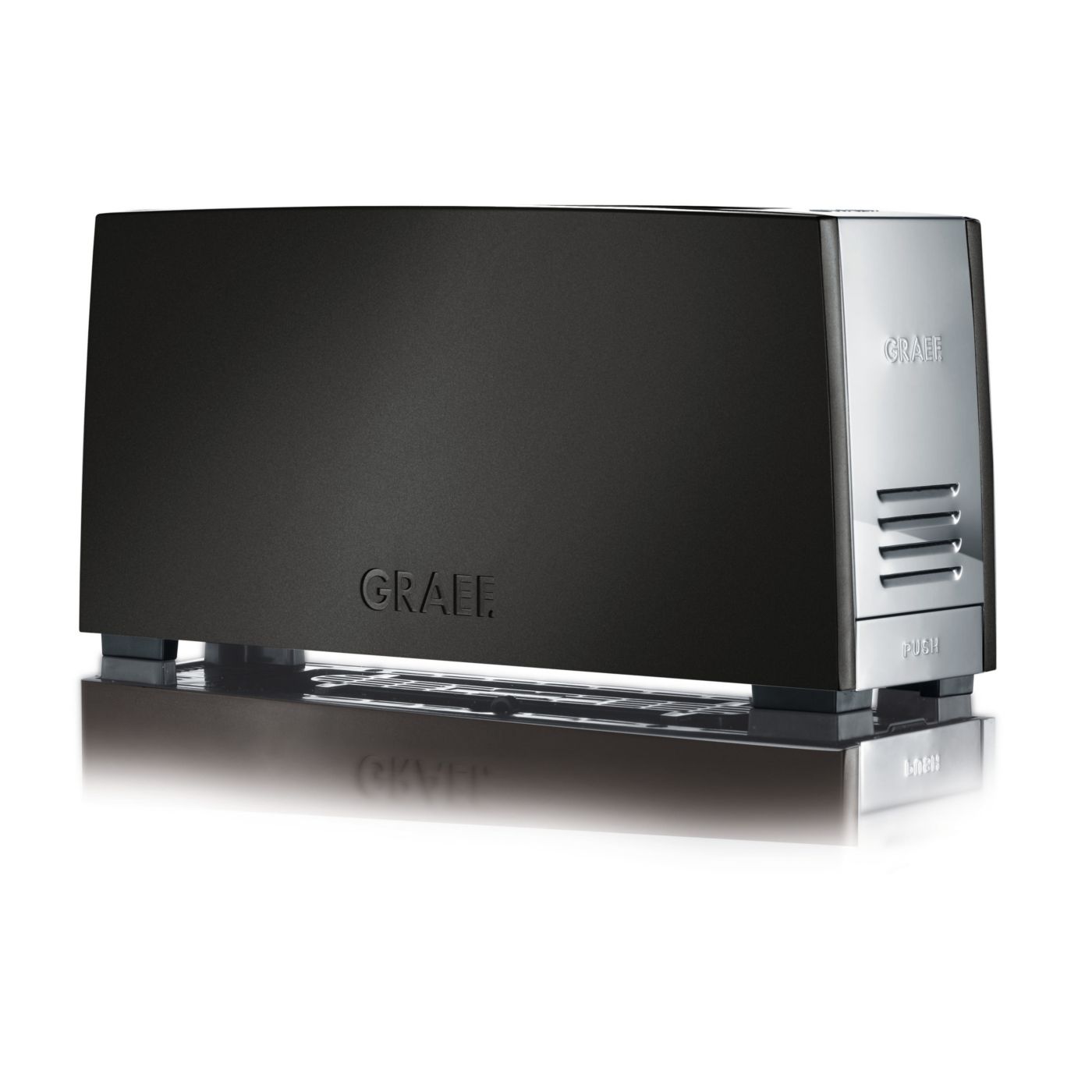 Graef TO92, 2 skive(r), Sort, Aluminium, Rustfrit stål, Knapper, Dreje, Bread slice centring Cable rewind Control knob with Clic-Clic function Extra-lift for simple..., 880 W billede 1