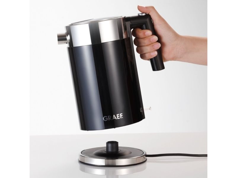 Graef Elkedel WK 62 - Rustfrit stål/akrylsort - 2150 W