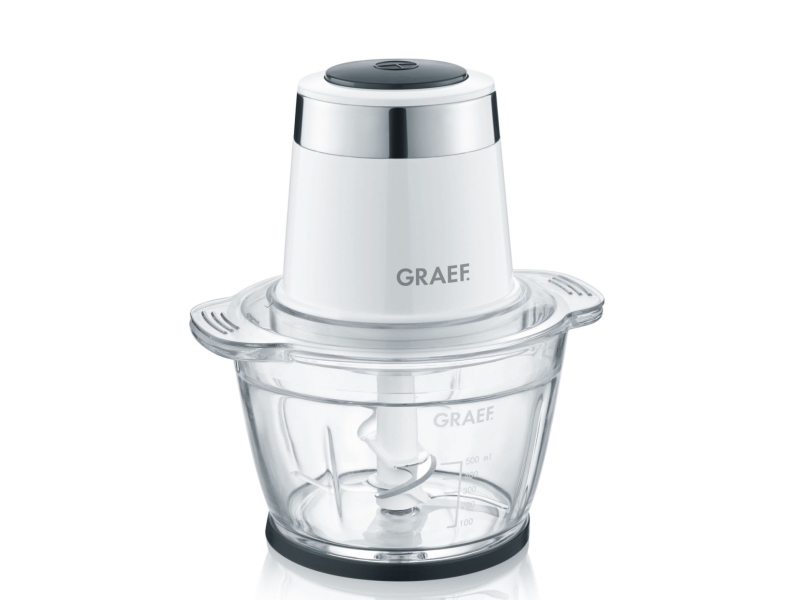 Graef CH501EU, 1 L, Hvid, Glas, Rustfrit stål, Knapper, 500 W