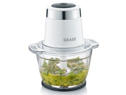 Graef CH501EU, 1 L, Hvid, Glas, Rustfrit stål, Knapper, 500 W