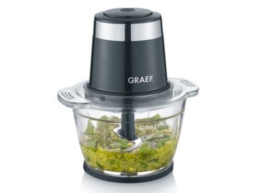 Graef CH502EU, Sort, Ost, Frugter, Kød, Grøntsager, Rustfrit stål, Glas, 1 L, 500 W