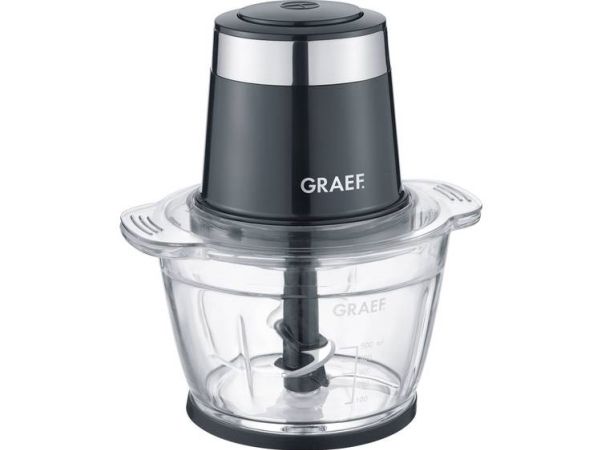 Graef CH502EU, Sort, Ost, Frugter, Kød, Grøntsager, Rustfrit stål, Glas, 1 L, 500 W