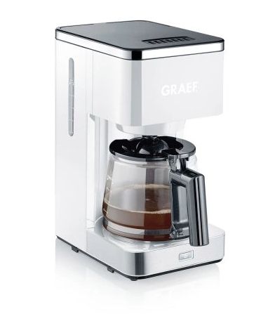 Graef FK 401, Dråbe kaffemaskine, 1,25 L, Malet kaffe, Hvid billede 1