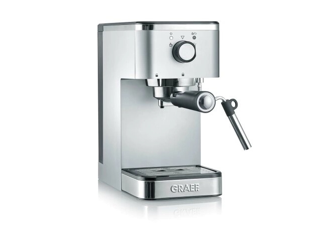 Graef ES400, Espressomaskine, 1,25 L, Malet kaffe, 1400 W, Rustfrit stål