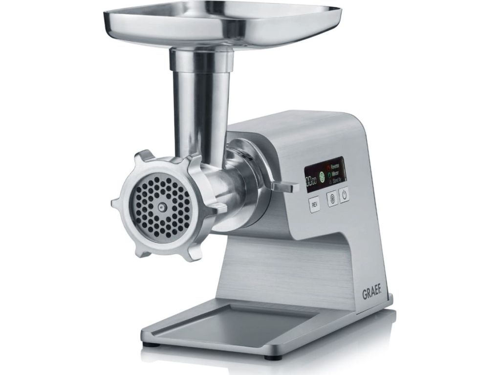 Graef FW 500, 400 W, Sølv, 8 mm, 2,5 kg/min, Rustfrit stål, Aluminium