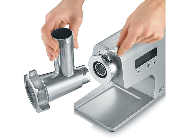 Graef FW 500, 400 W, Sølv, 8 mm, 2,5 kg/min, Rustfrit stål, Aluminium