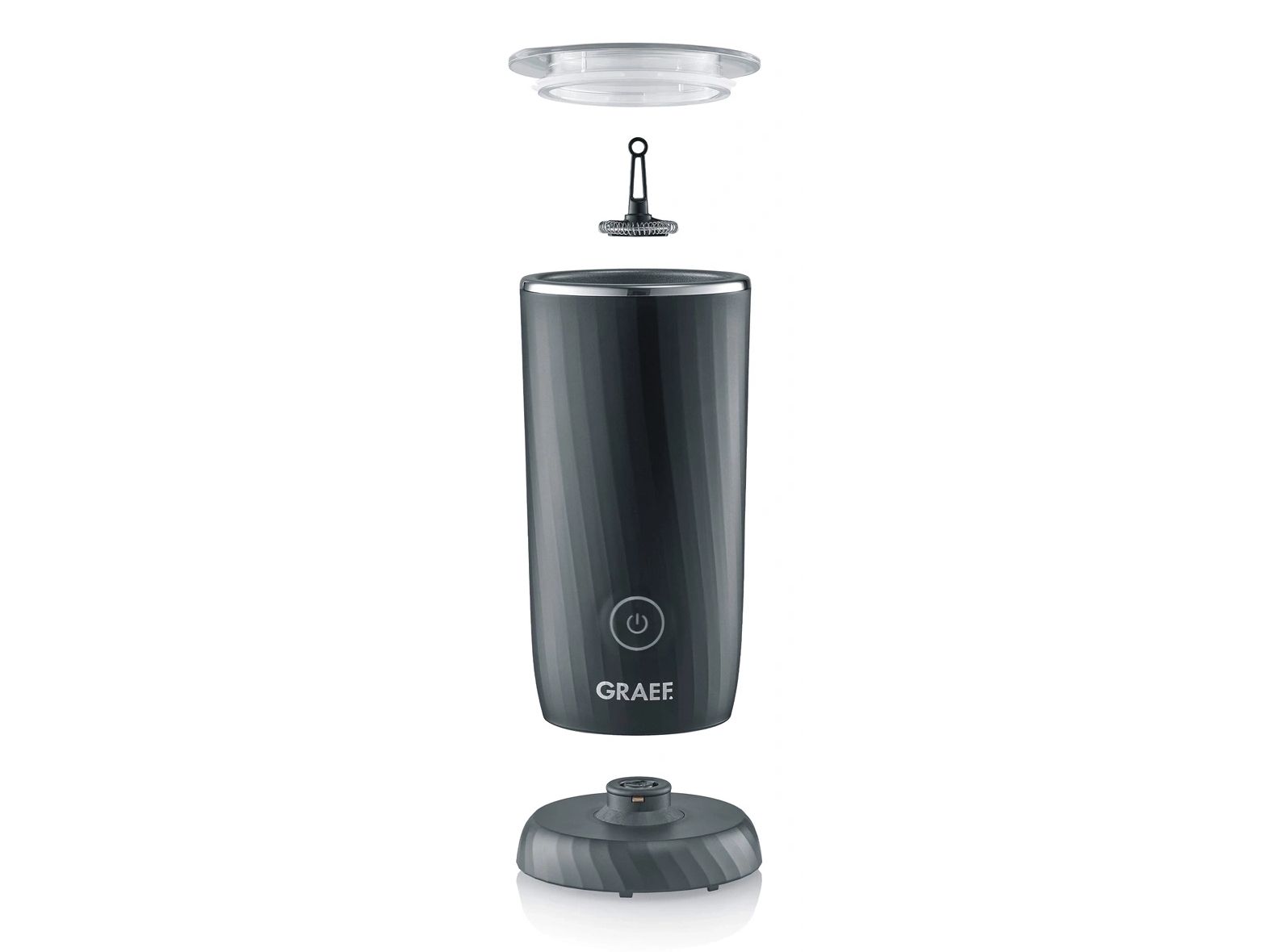Graef MS402, Automatisk mælkeskummer/varmer, Sort, Rustfrit stål, 115 ml, 230 ml, 0,24 L billede 3
