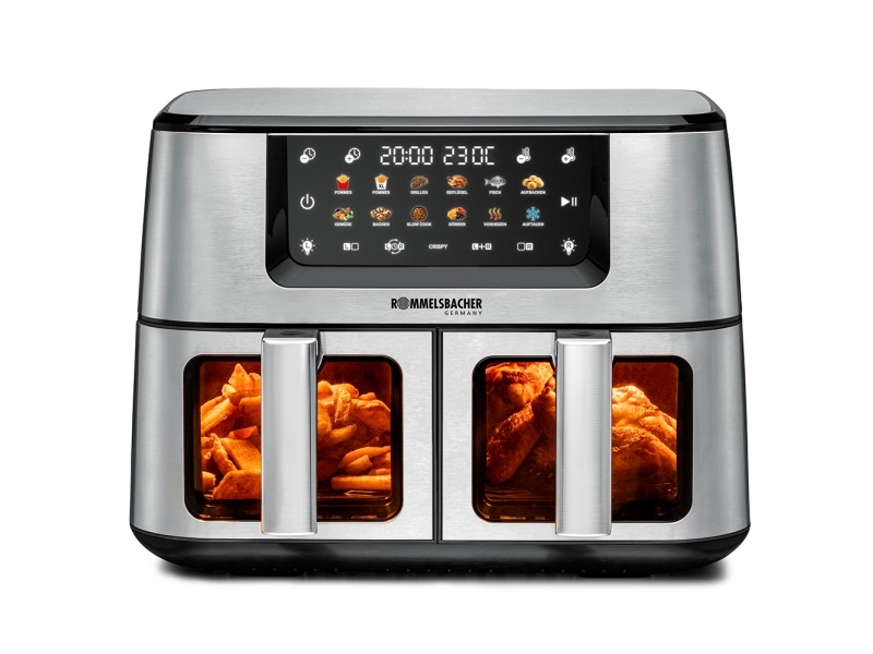 Rommelsbacher FRH 2650, Varmluftsteger, 5,5 L, 1,2 kg, 40 °C, 230 °C, 60 min.