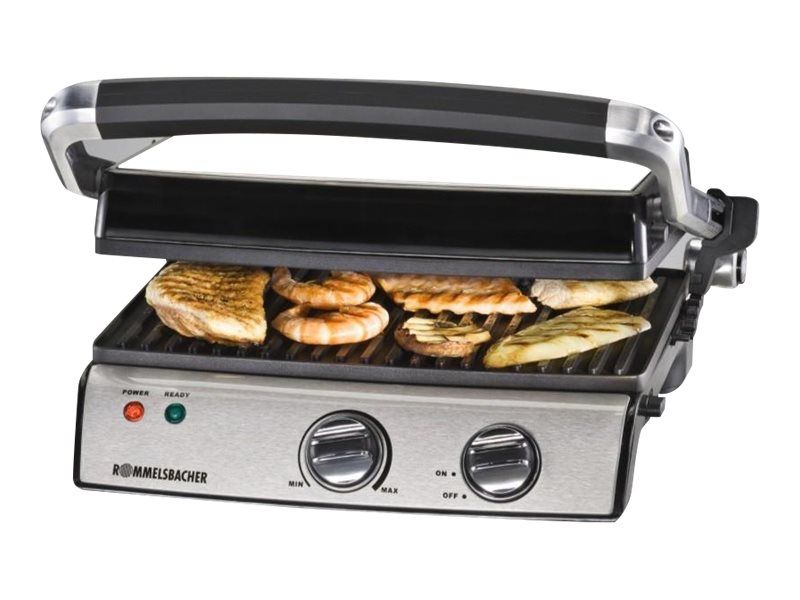 Rommelsbacher KG 2020 - Grill - elektrisk - 1334 qcm - rustfrit stål billede 1
