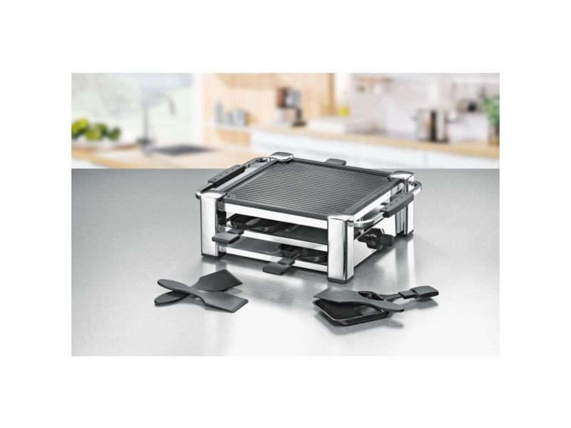 Rommelsbacher RCC 1000 Fashion - Raclette/grill - 1 kW - krom