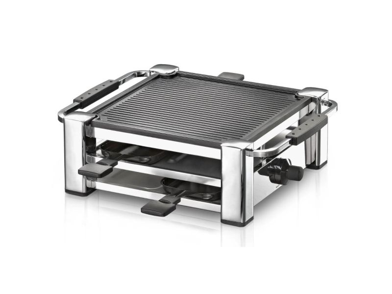 Rommelsbacher RCC 1000 Fashion - Raclette/grill - 1 kW - krom