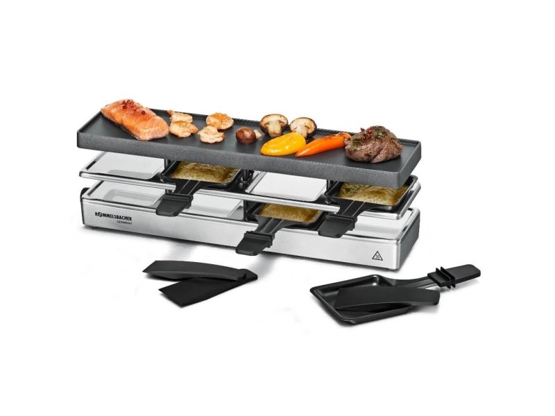 Rommelsbacher RC 800, 4 person(er), Aluminium, 1 zone(s), Sort, Sølv, Rektangulær, Status
