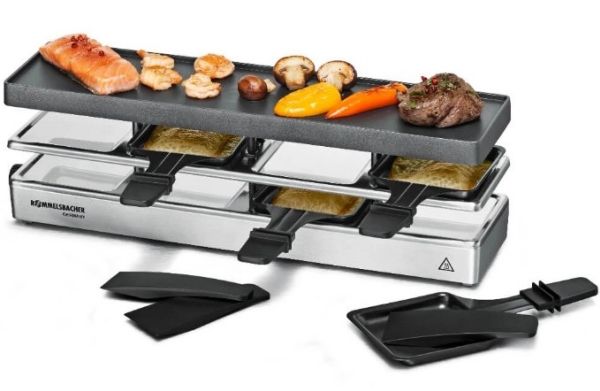 Rommelsbacher RC 800, 4 person(er), Aluminium, 1 zone(s), Sort, Sølv, Rektangulær, Status