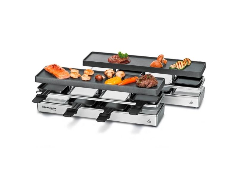 Rommelsbacher RC 1600, 8 person(er), Aluminium, 2 zone(s), Sort, Sølv, Rektangulær, Status
