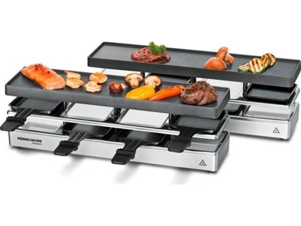 Rommelsbacher RC 1600, 8 person(er), Aluminium, 2 zone(s), Sort, Sølv, Rektangulær, Status