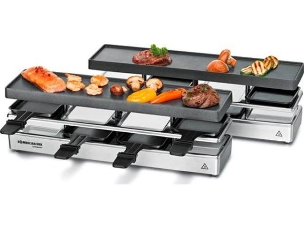 Rommelsbacher RC 1600, 8 person(er), Aluminium, 2 zone(s), Sort, Sølv, Rektangulær, Status