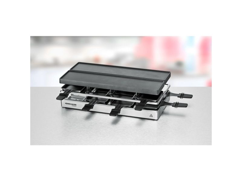 Rommelsbacher RC 1600, 8 person(er), Aluminium, 2 zone(s), Sort, Sølv, Rektangulær, Status