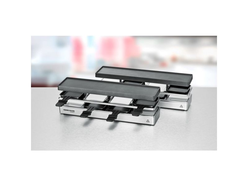 Rommelsbacher RC 1600, 8 person(er), Aluminium, 2 zone(s), Sort, Sølv, Rektangulær, Status