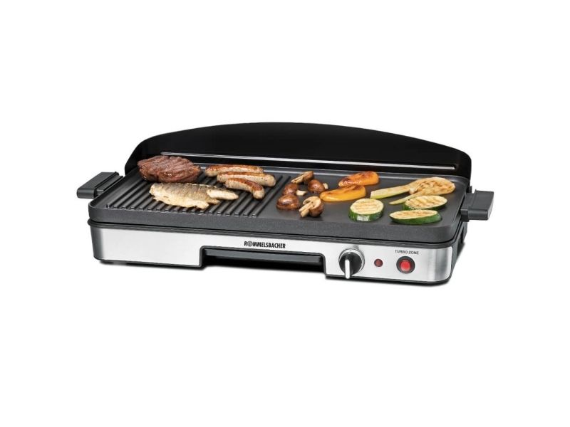 Rommelsbacher BBQ 2003 - Grill - elektrisk - 1250 cm2 - rustfrit stål/sort