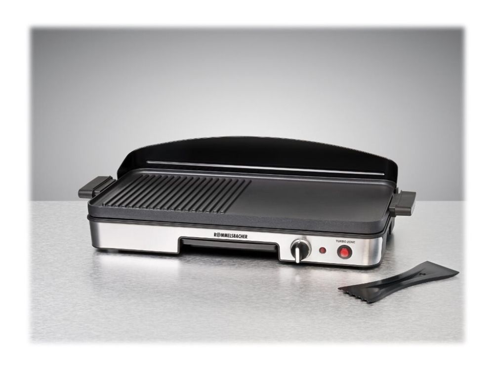 Rommelsbacher BBQ 2003 - Grill - elektrisk - 1250 cm2 - rustfrit stål/sort