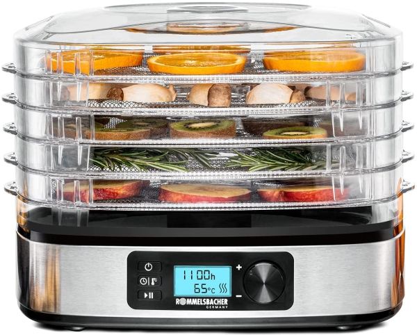 Rommelsbacher DA 350 - Fødevaretørrer - 350 W - rustfrit stål