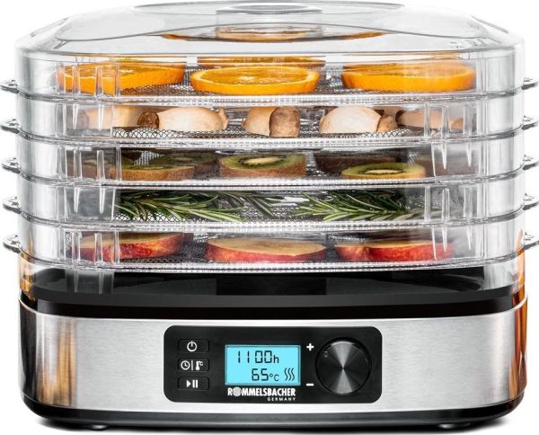 Rommelsbacher DA 350 - Fødevaretørrer - 350 W - rustfrit stål