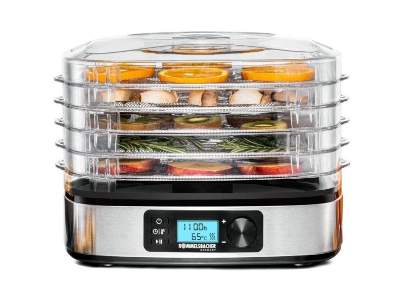 Rommelsbacher DA 350 - Fødevaretørrer - 350 W - rustfrit stål