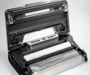 Rommelsbacher VAC 485, Sort, Sølv, Vakuumforsegling, Knapper, 30 cm, 140 W, 230 V