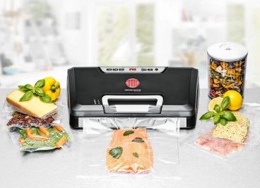 Rommelsbacher VAC 485, Sort, Sølv, Vakuumforsegling, Knapper, 30 cm, 140 W, 230 V