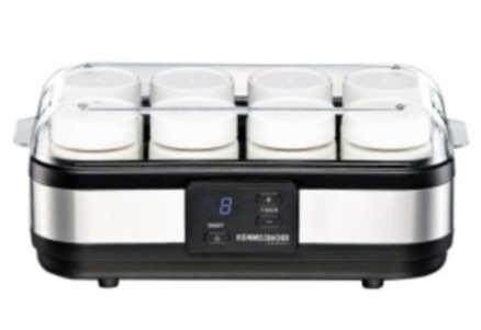 Rommelsbacher JG 40 - Yoghurtmaskine - 1.2 liter - 40 W - rustfrit stål/sort
