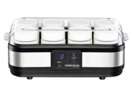 Rommelsbacher JG 40 - Yoghurtmaskine - 1.2 liter - 40 W - rustfrit stål/sort