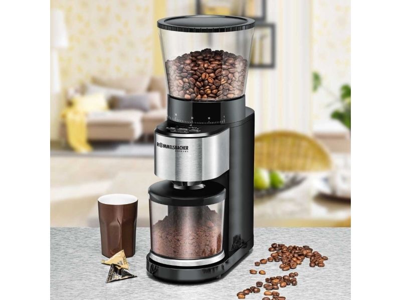 ROMMELSBACHER EKM 500 - coffee grinder/kitchen scales - black/stainless steel