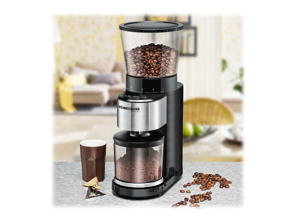 ROMMELSBACHER EKM 500 - coffee grinder/kitchen scales - black/stainless steel