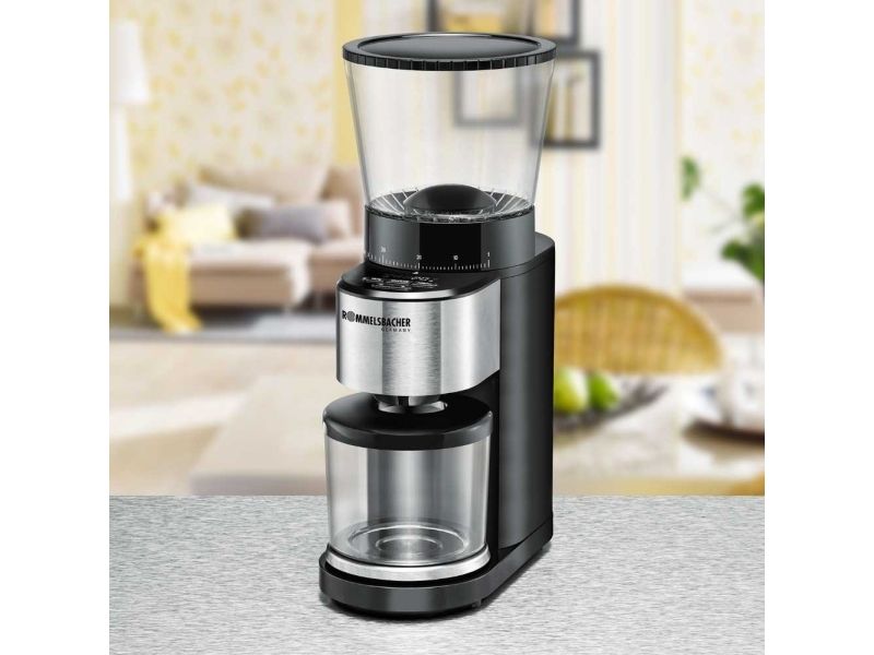 ROMMELSBACHER EKM 500 - coffee grinder/kitchen scales - black/stainless steel