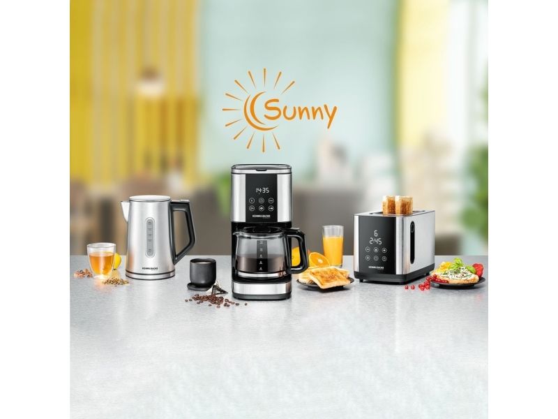 Rommelsbacher TO 850, 2 skive(r), Sort, Rustfrit stål, Rustfrit stål, Berøring, LED, 850 W
