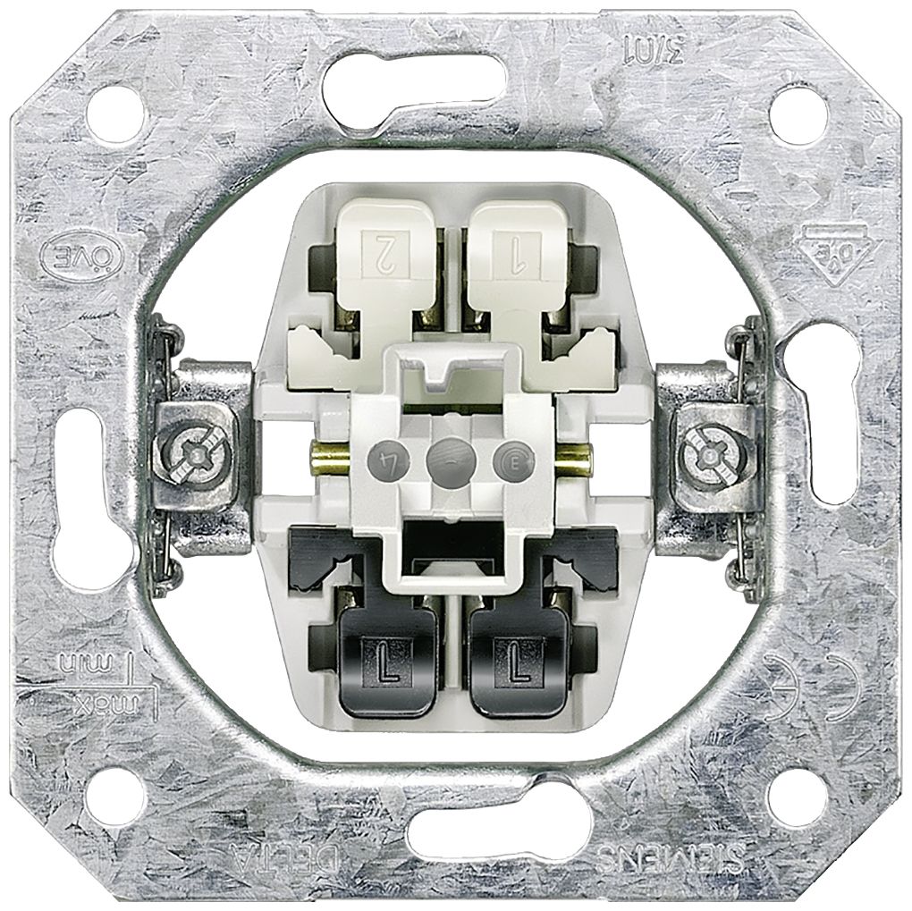 Siemens 5TA2112, Trykknapkontakt, Metal, Flerfarvet, IP20, DIN-skinne, 10 A billede 1
