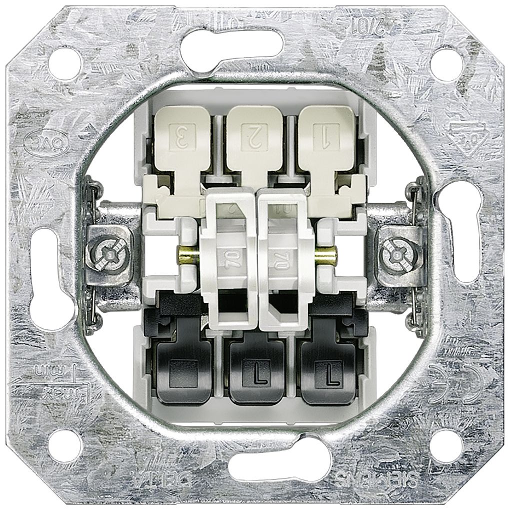 Siemens 5TD2115, Trykknapkontakt, Metal, Flerfarvet, IP20, DIN-skinne, 10 A billede 1