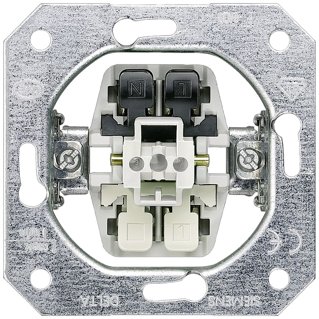 Siemens 5TD2116, Trykknapkontakt, Metal, Flerfarvet, IP20, DIN-skinne, 10 A billede 1