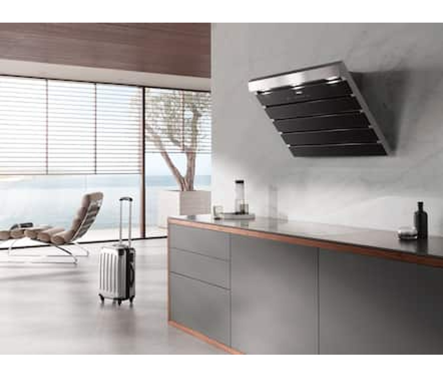 Miele DA6066WSORTINT Væghængt Emhætte billede 2