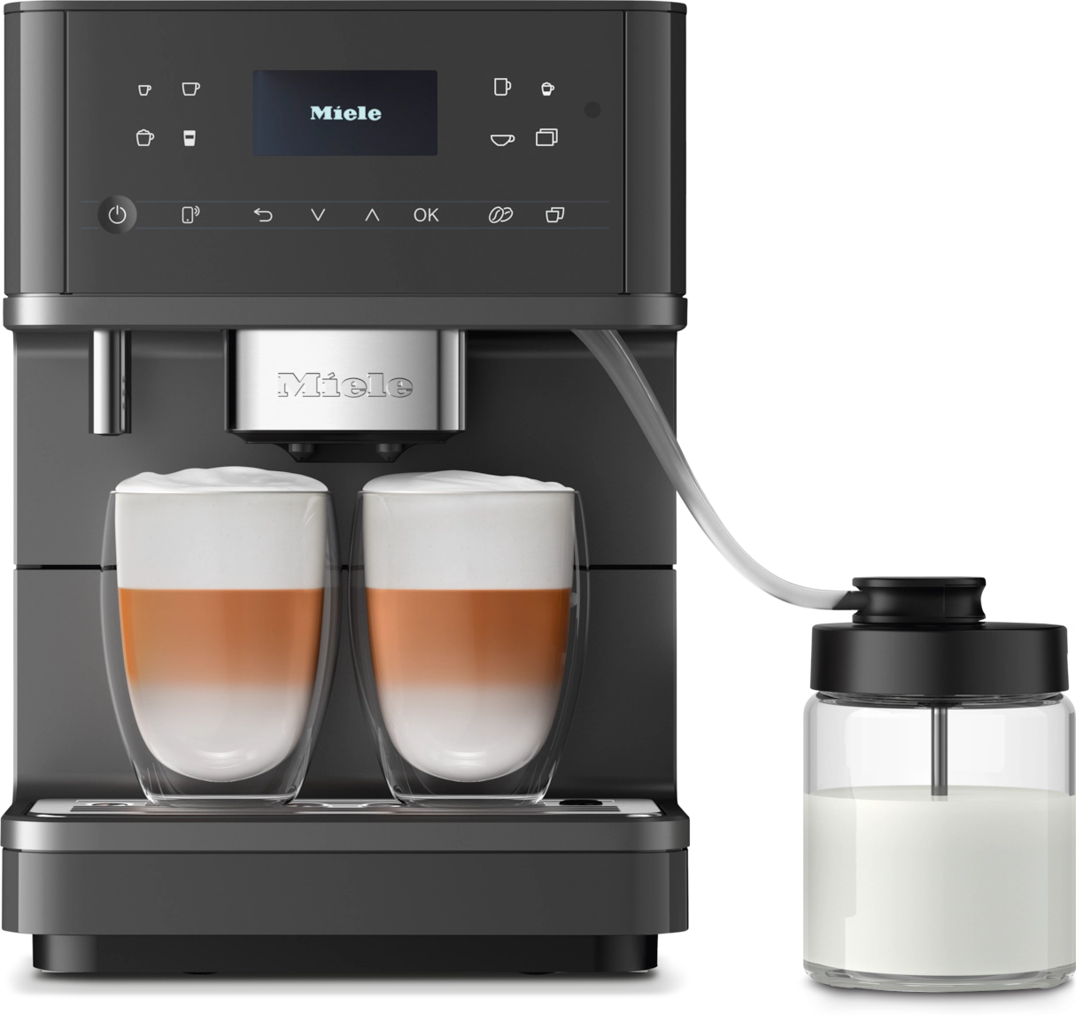 Miele CM 6560 NER Grafitgrå PearlFinish - CM6 MilkPerfection espressomaskine billede 6