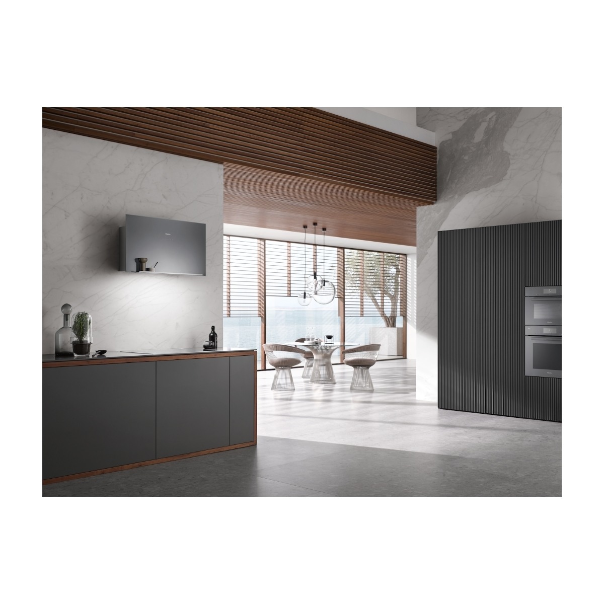 Miele DA 9091 W Screen emhætte, sort