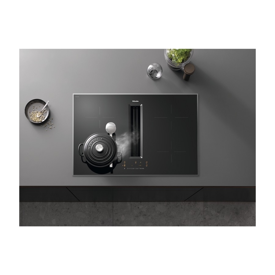 Miele Kmda 7272 Fr-U induktionskogeplade med integreret emhætte recirkulation billede 9