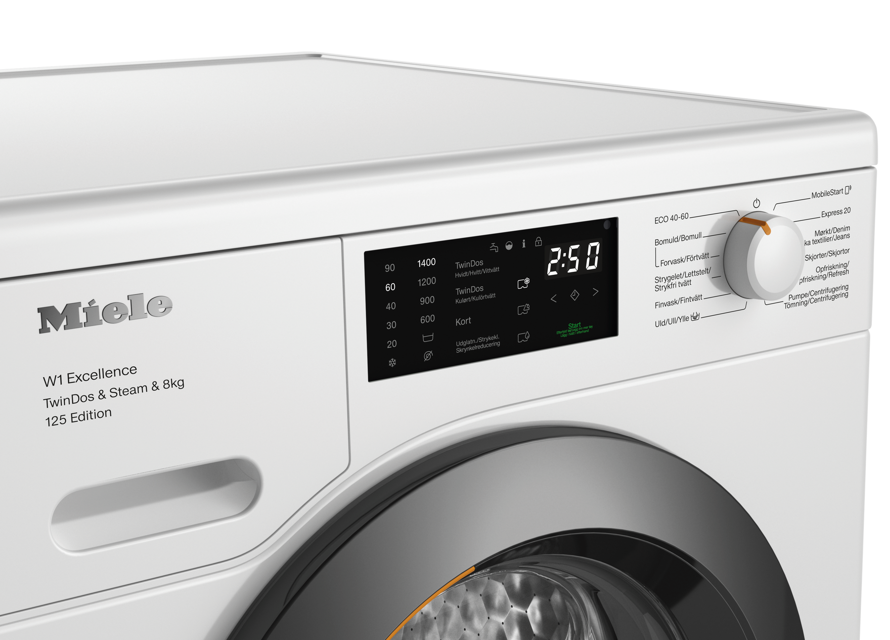 Miele WEB685WCS frontbetjent vaskemaskine billede 7