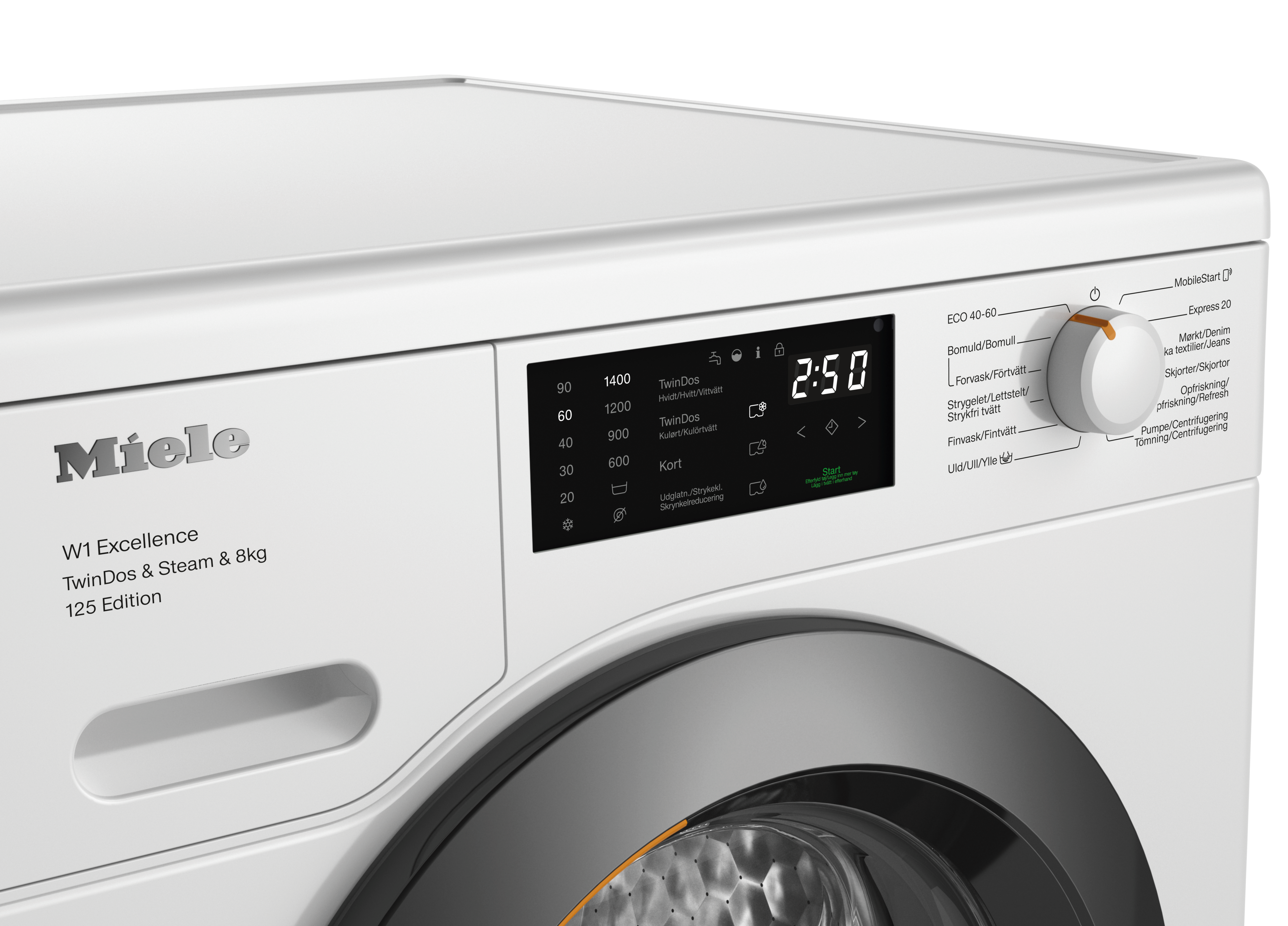 Miele WEB685WCS frontbetjent vaskemaskine billede 3