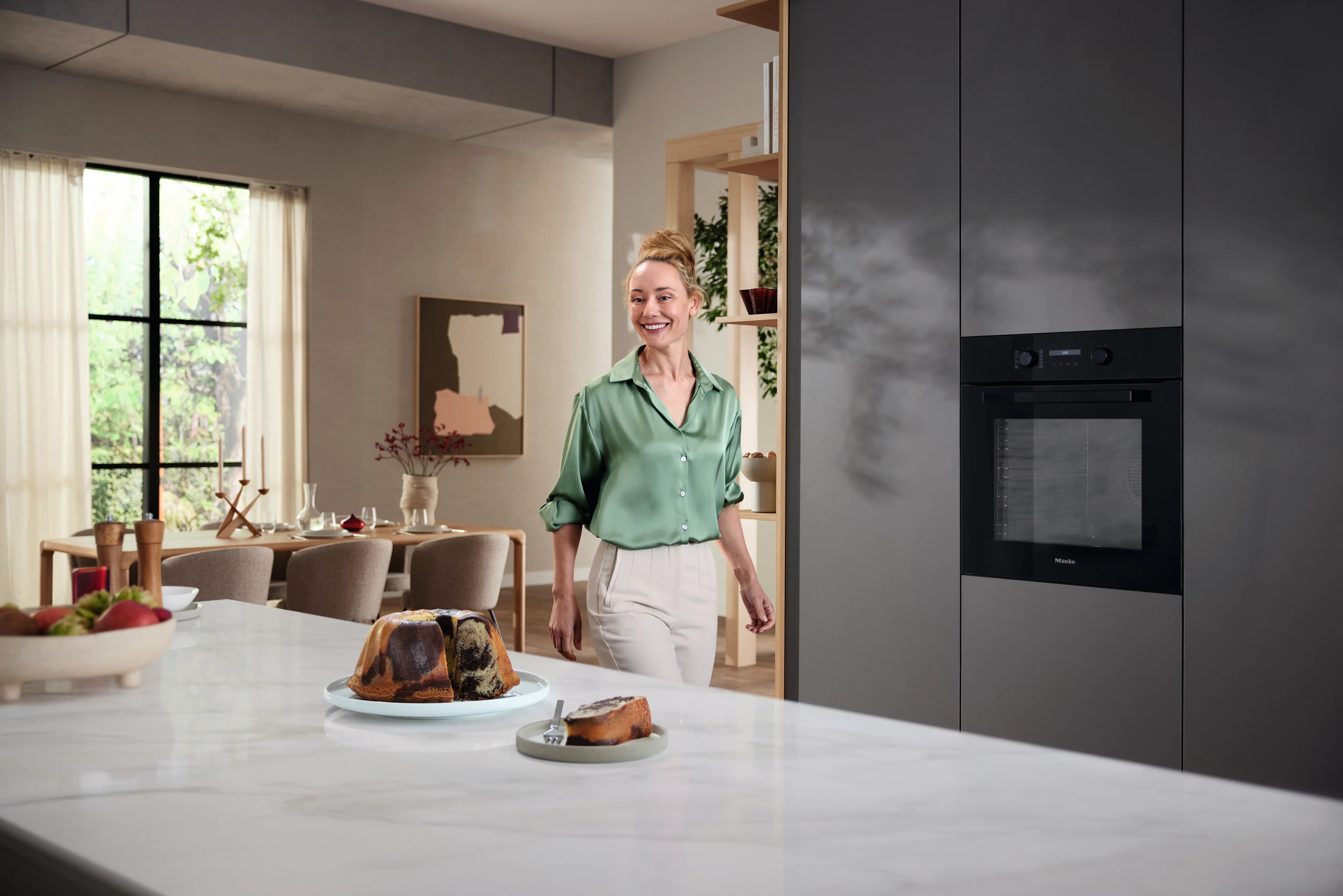Miele H2861-1BP 125 Edition obsidiansort indbygningsovn billede 4