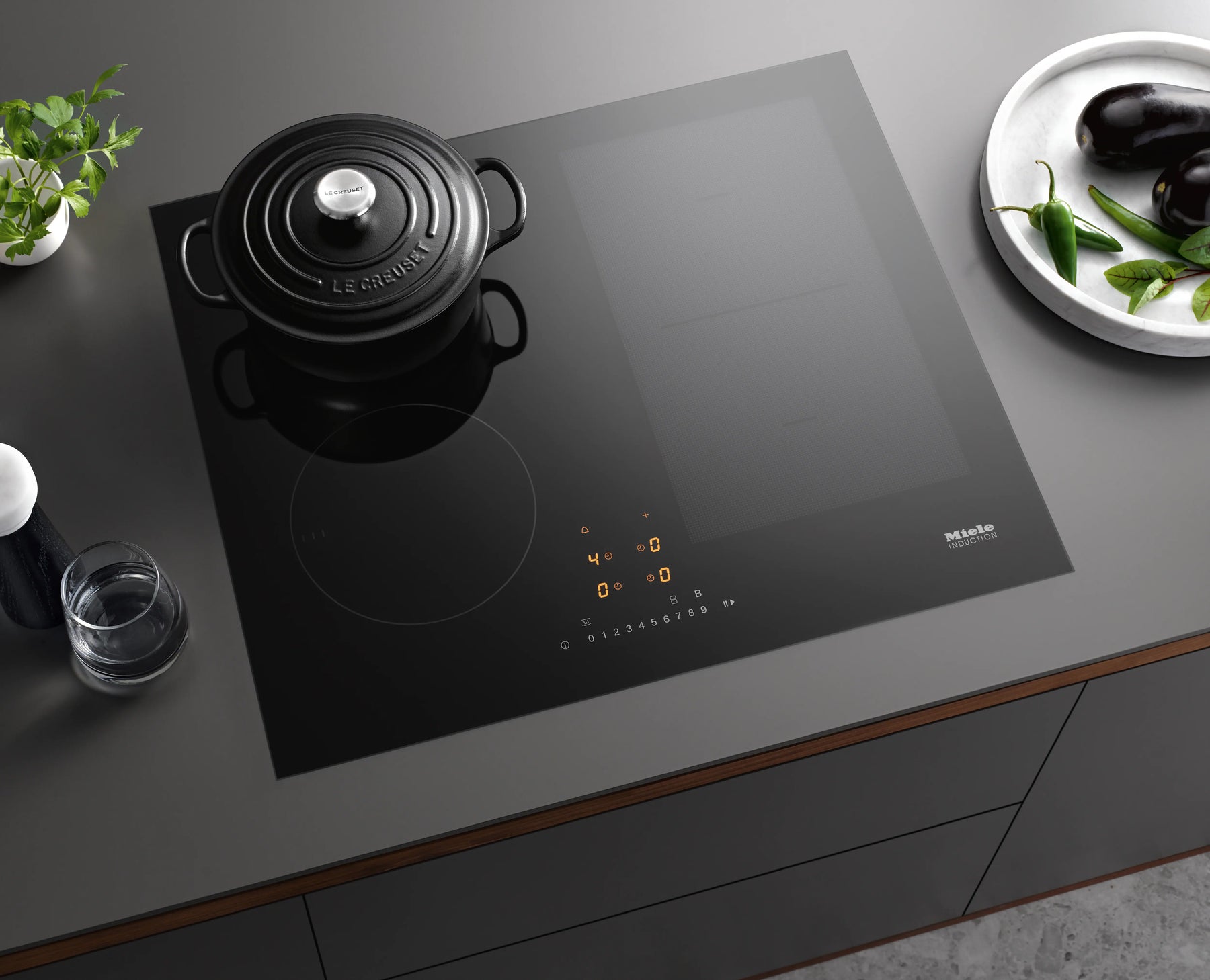 Miele Kogeplade KM 7466 FL 125 Edition (Sort) billede 4