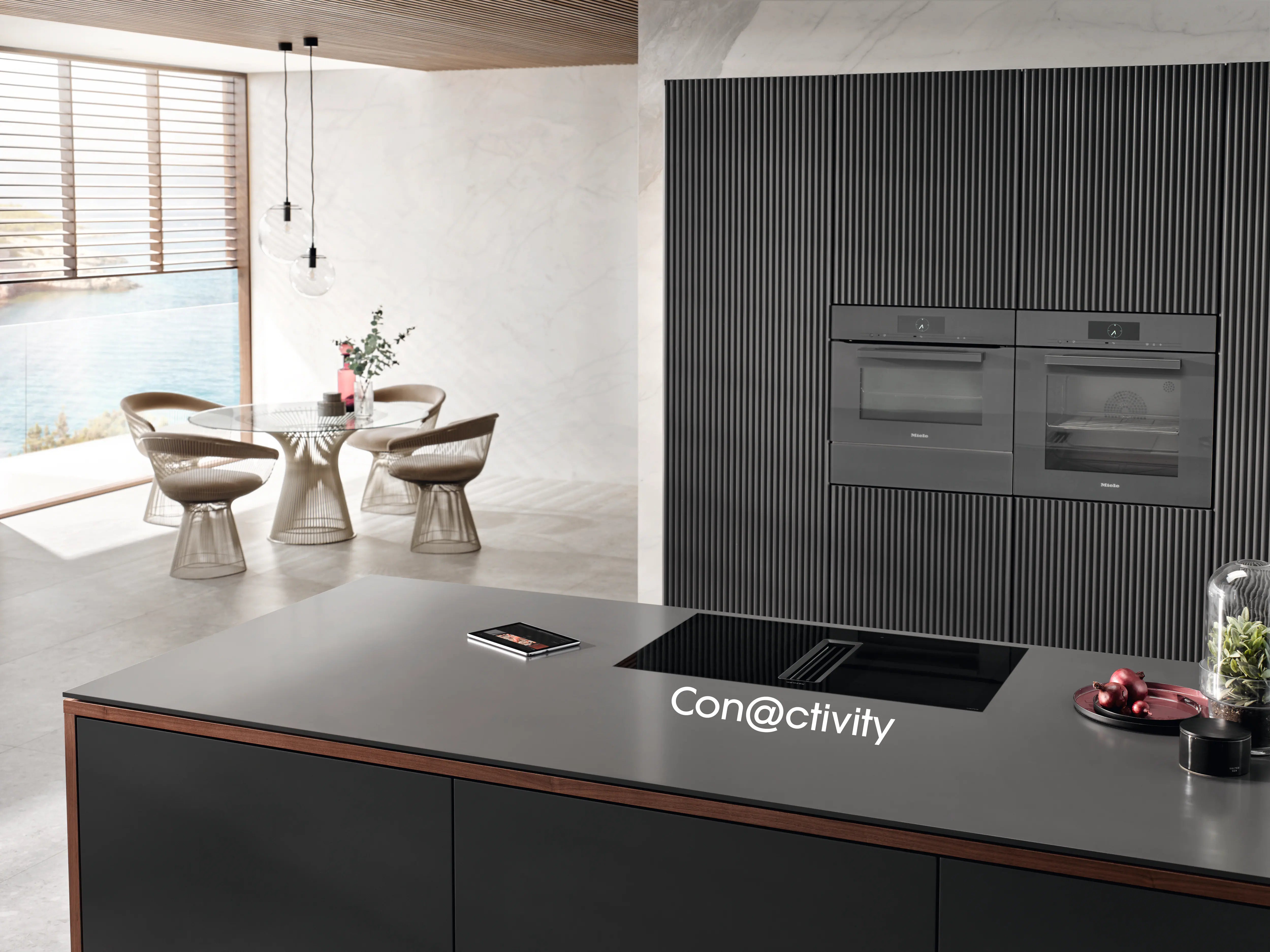 Miele 7676 FL-A BlackPerfection Induktionskogeplade med indbygget emhætte billede 4