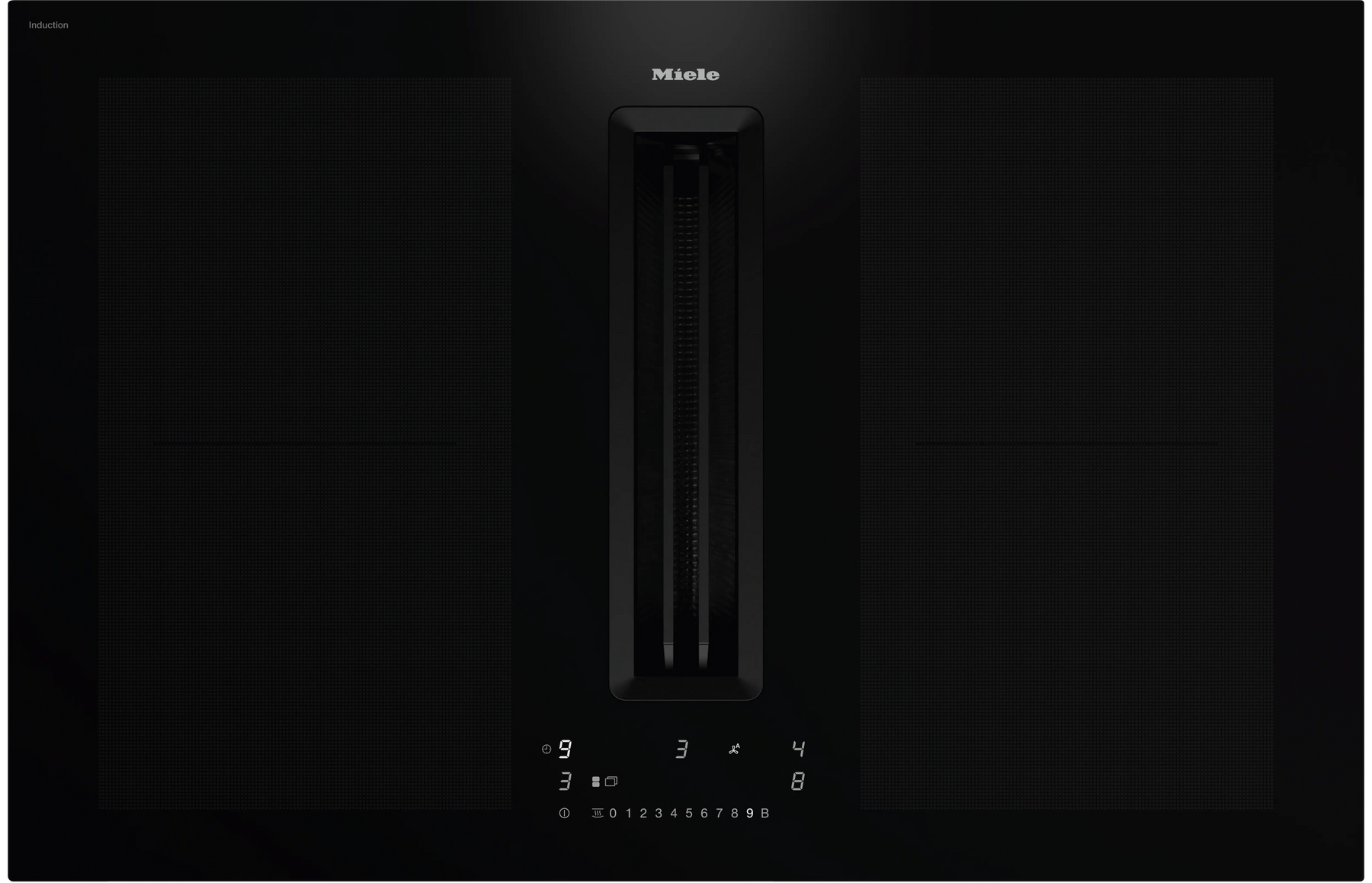 Miele 7676 FL-A BlackPerfection Induktionskogeplade med indbygget emhætte billede 5