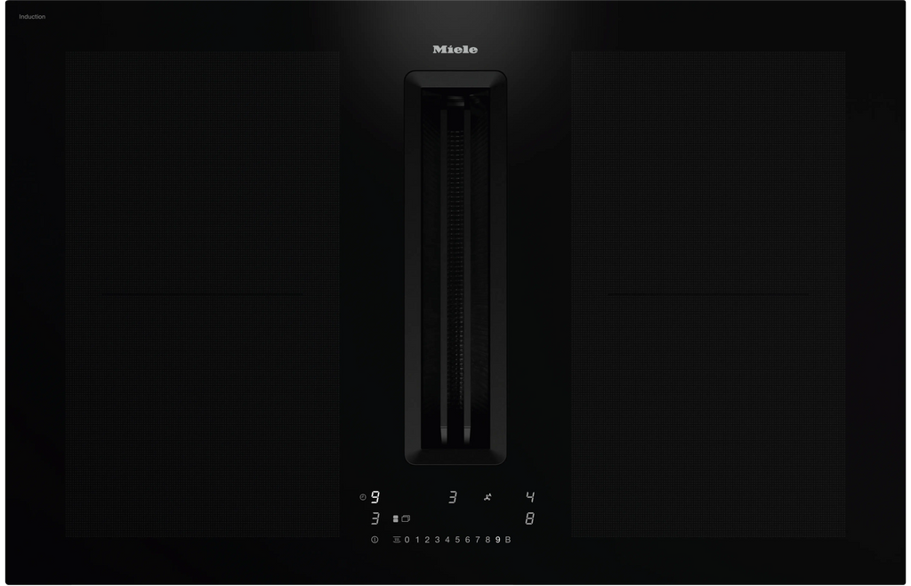 Miele 7676 FL-A BlackPerfection Induktionskogeplade med indbygget emhætte billede 9